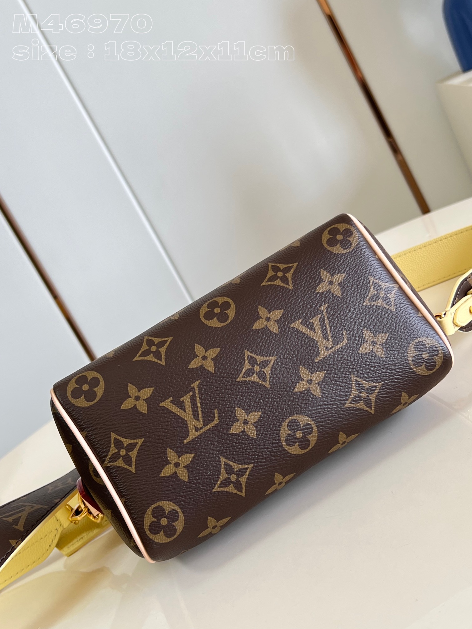 Louis Vuitton M46970 Speedy 18 Tiny Crossbody Tote Bag