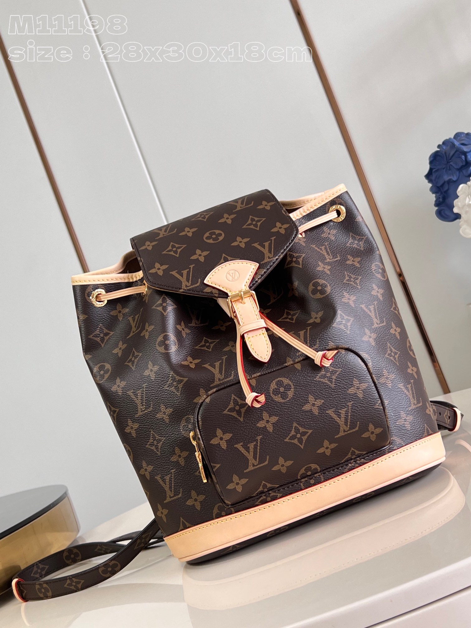 Louis Vuitton Montsour PM Backpack in Monogram Canvas