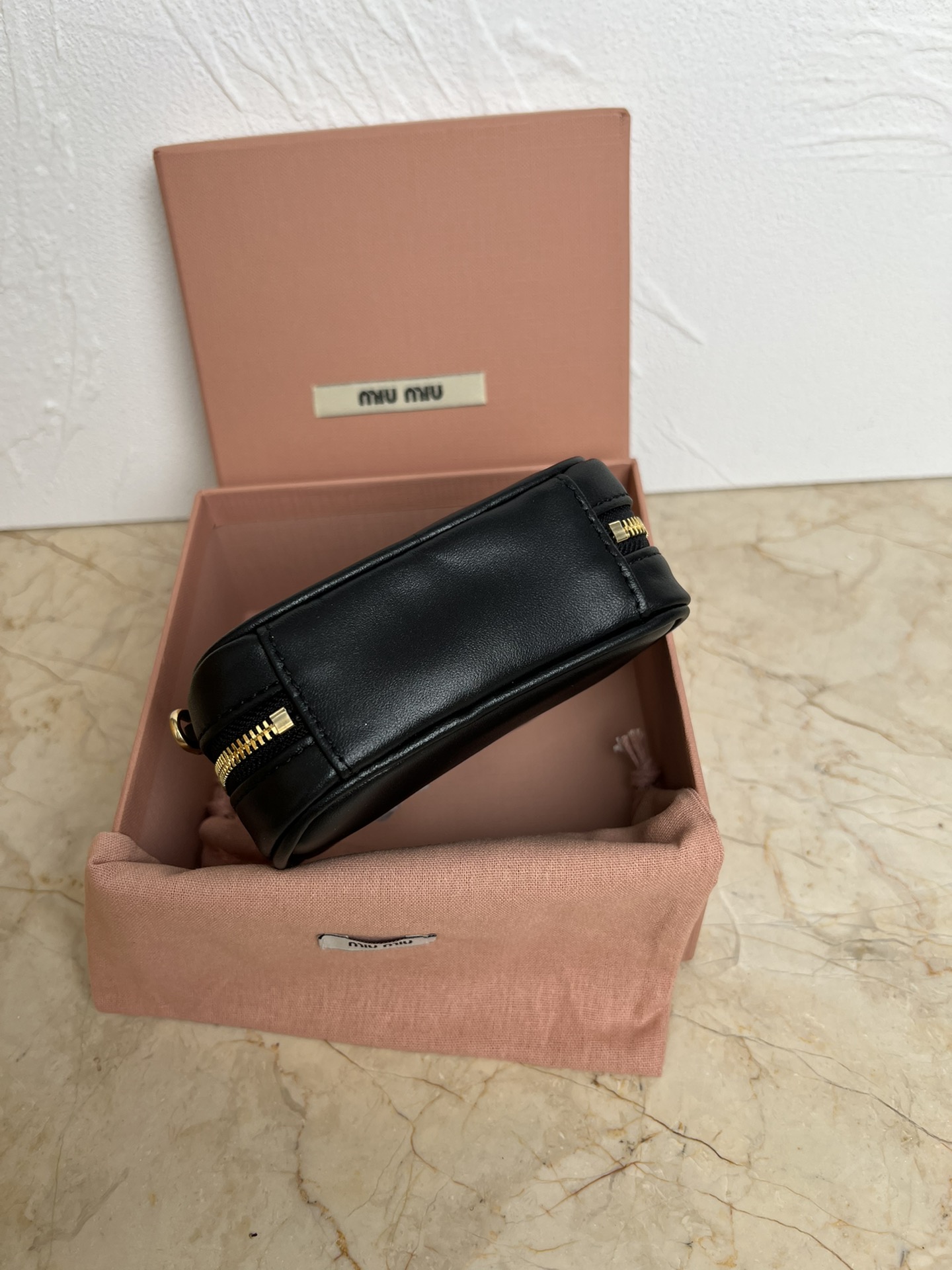 MIUMIU Mini Black Briefcase Crossbody Bag