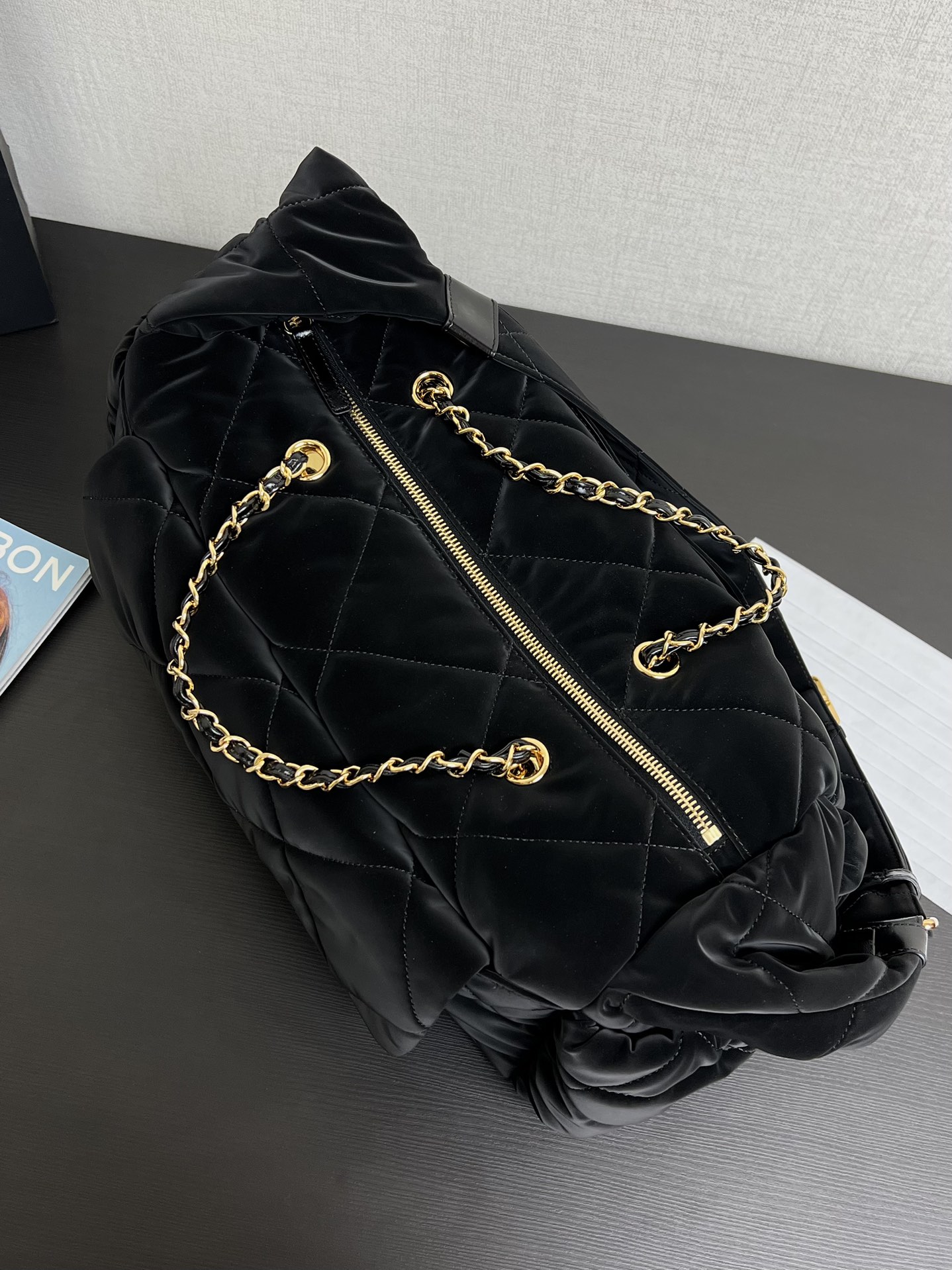 CHANEL crossbody bag ski season black small ski series rest pa