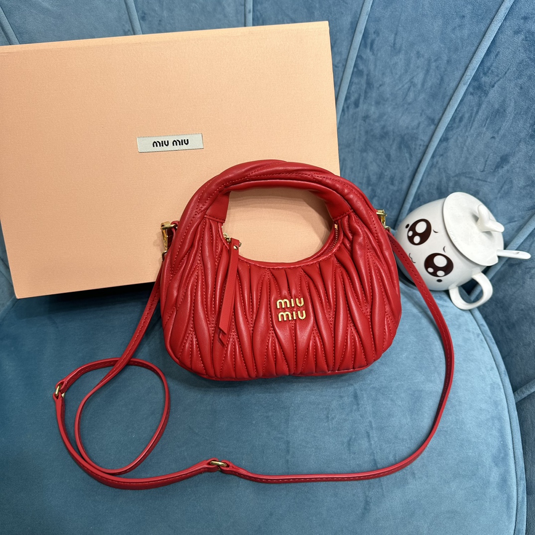 MIUMIU mini wand handbag red