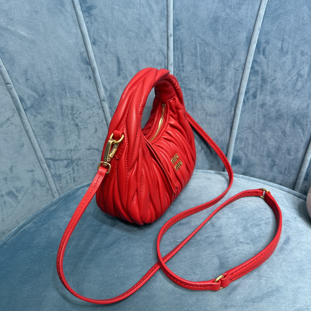 MIUMIU mini wand handbag red