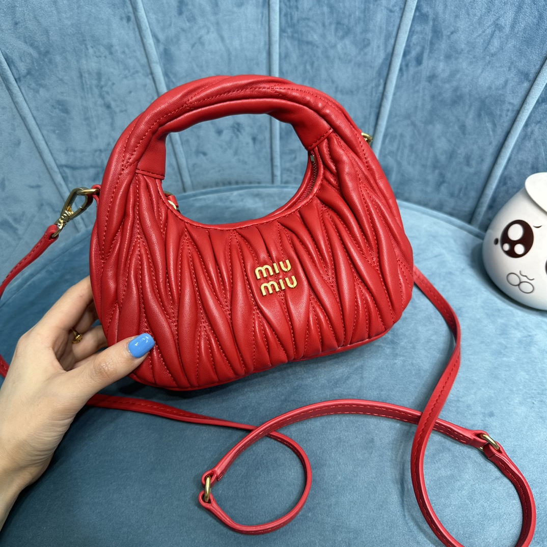 MIUMIU mini wand handbag red