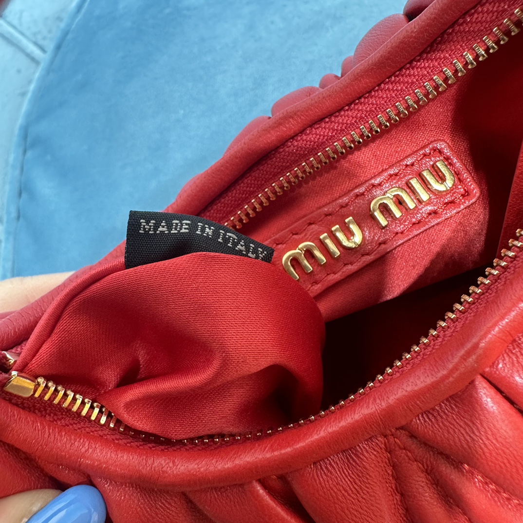 MIUMIU mini wand handbag red