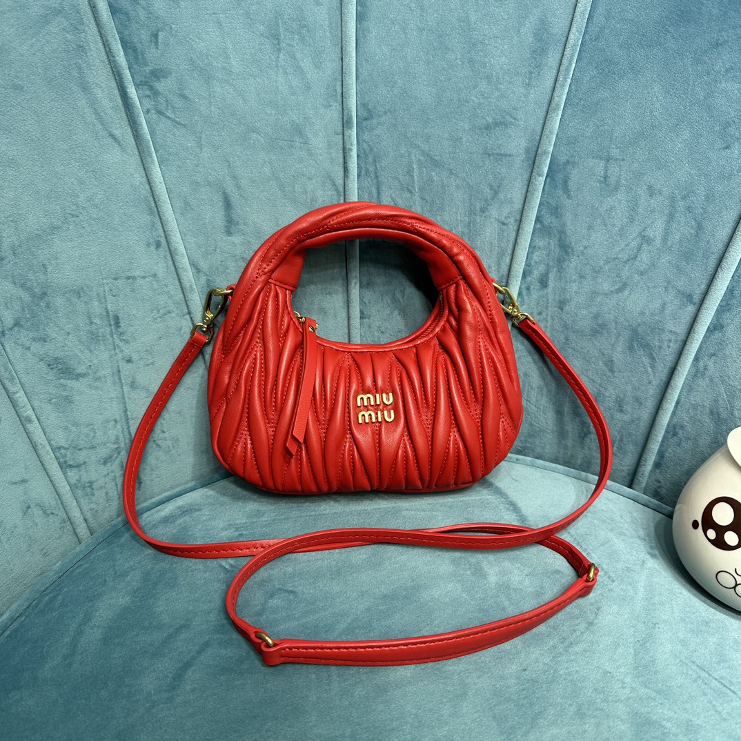 MIUMIU mini wand handbag red