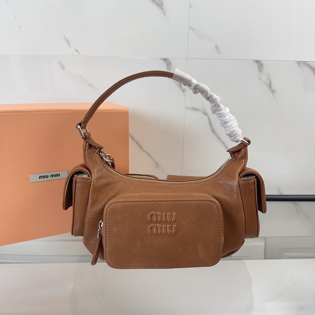 MIUMIU Vintage Sheepskin Biker Bag