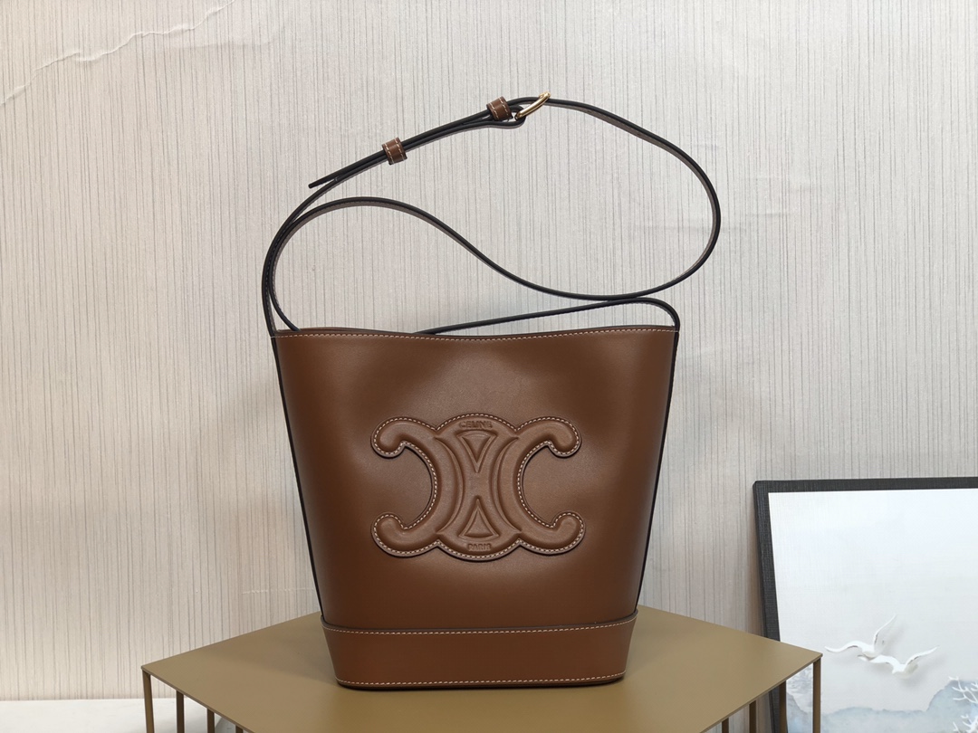 Celine Small Smooth Cowhide Bucket Bag