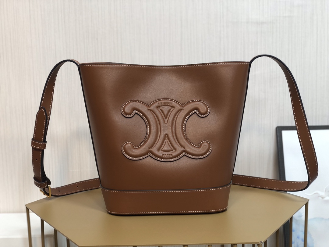 Celine Small Smooth Cowhide Bucket Bag