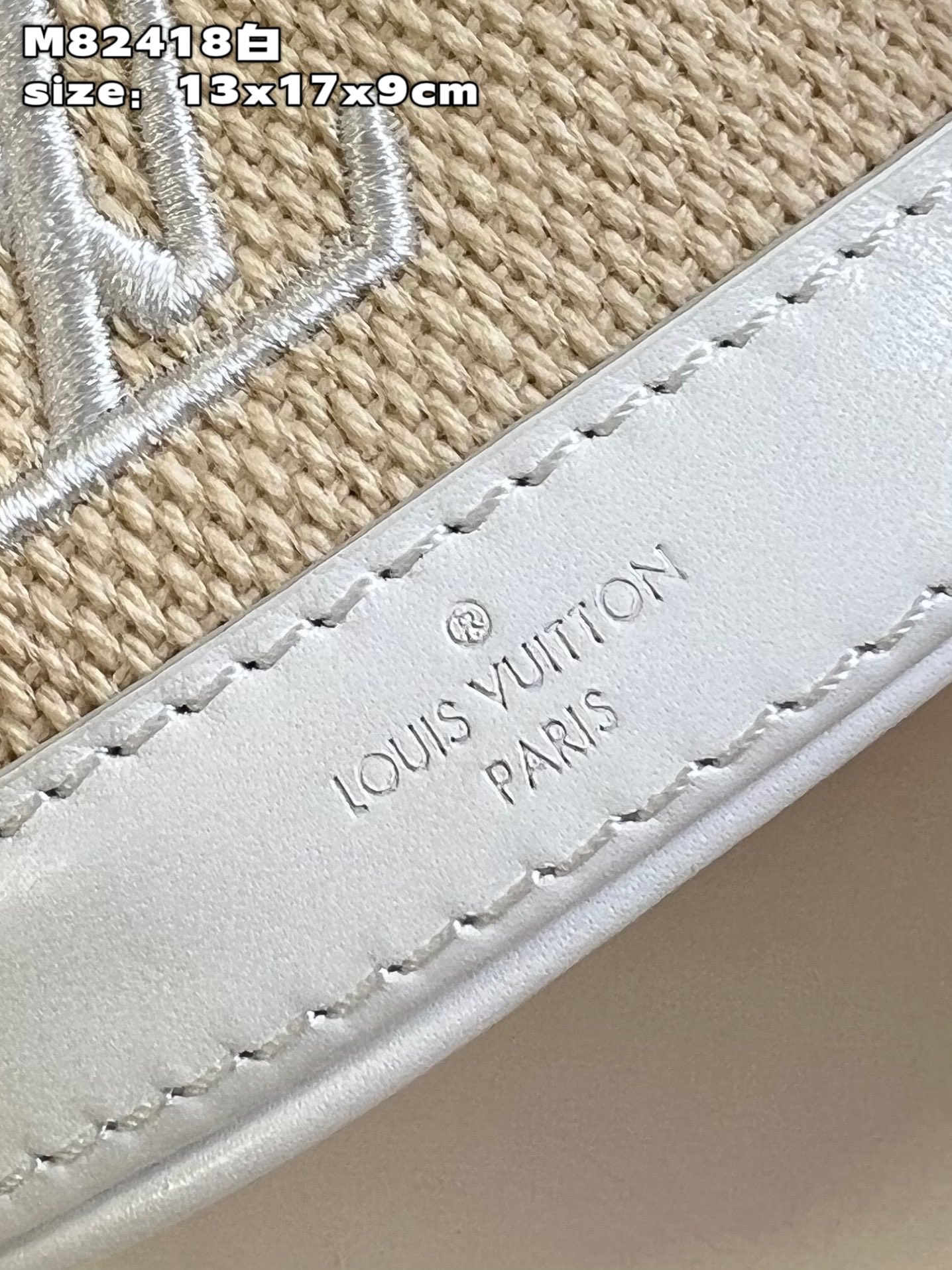 Louis Vuitton M82418 Monogram Nano Bucket Bag in White