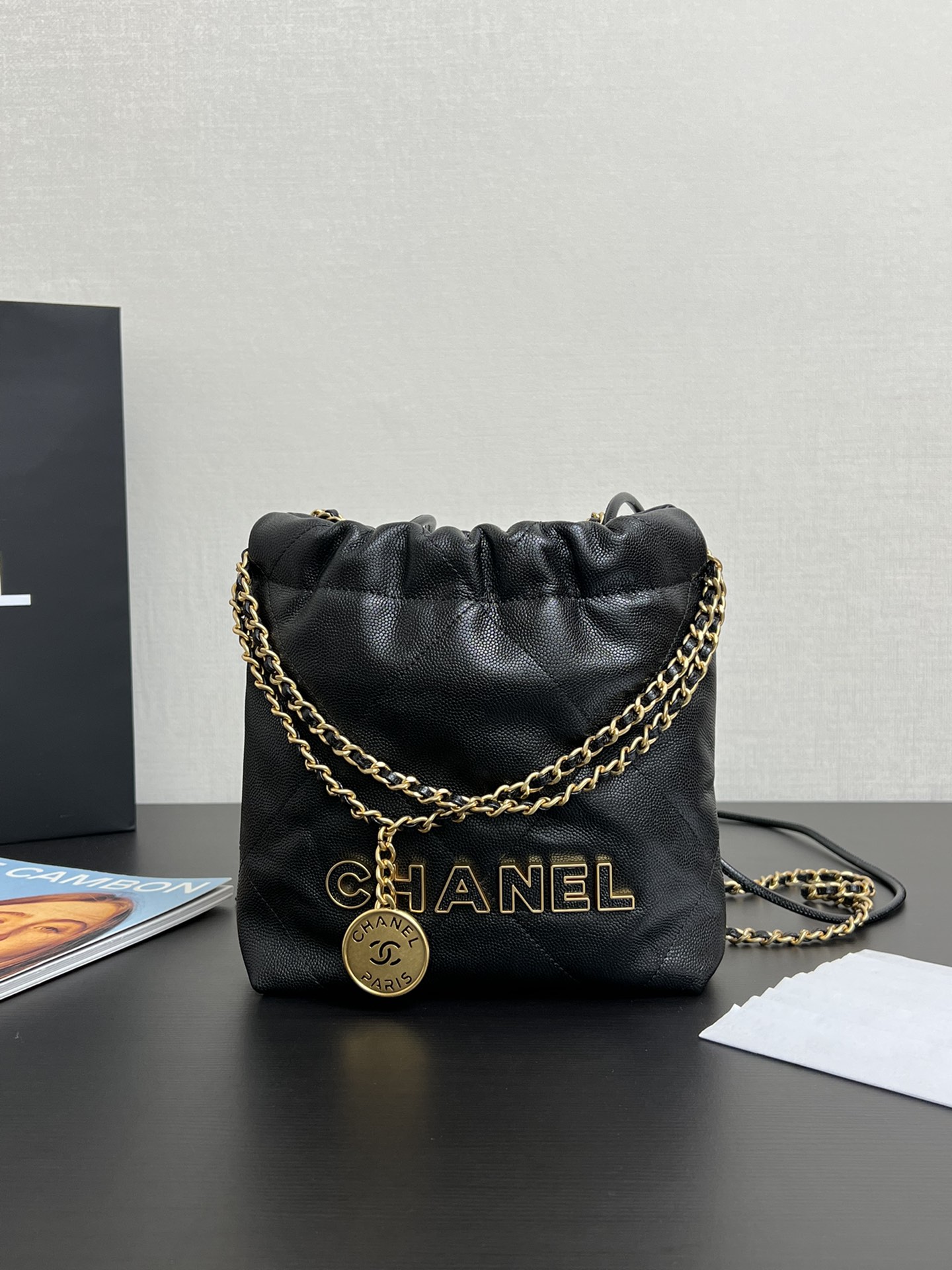 CHANEL 99240 smini 22bag Chain Crossbody Underarm Bag