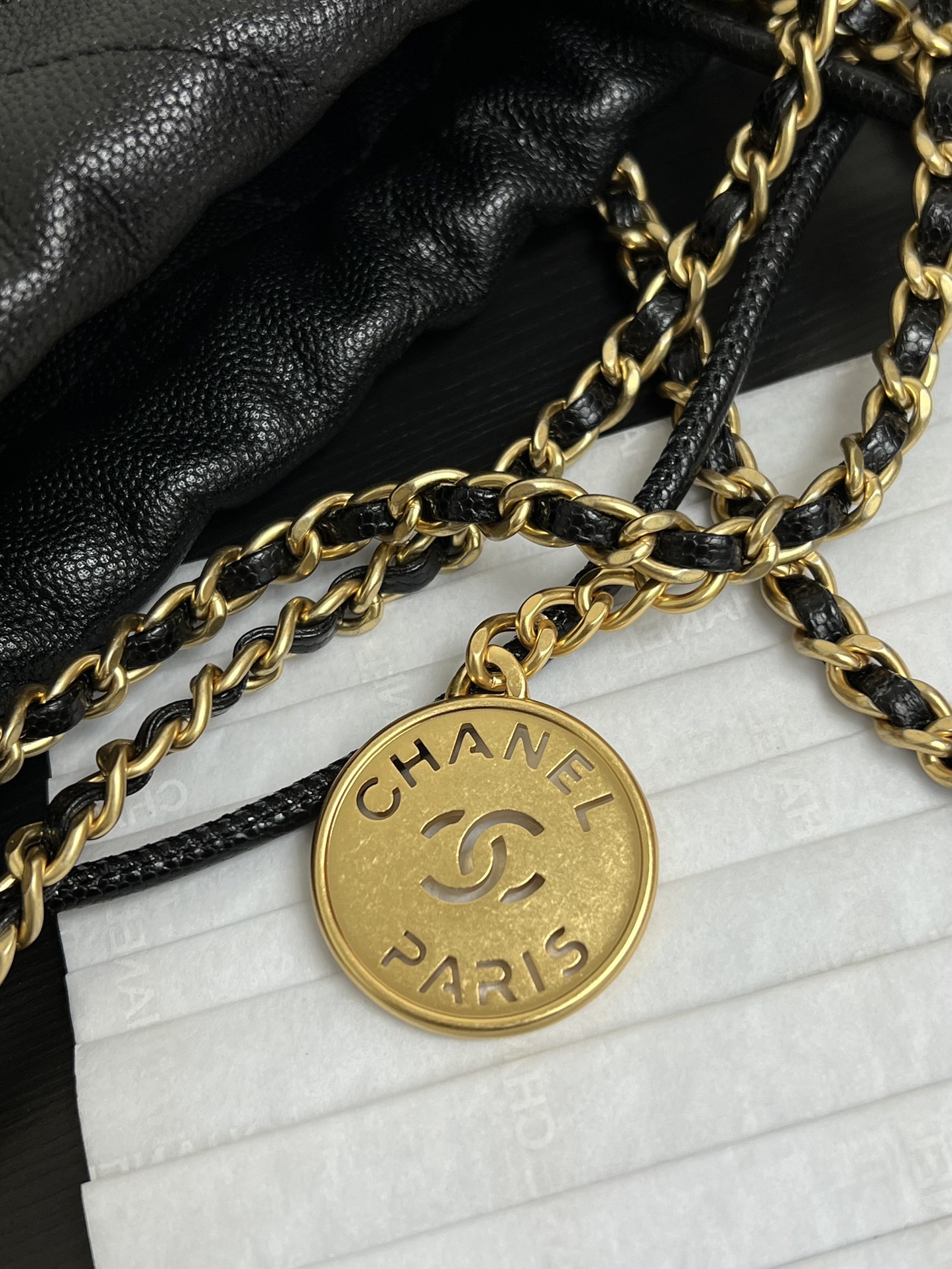 CHANEL 99240 smini 22bag Chain Crossbody Underarm Bag