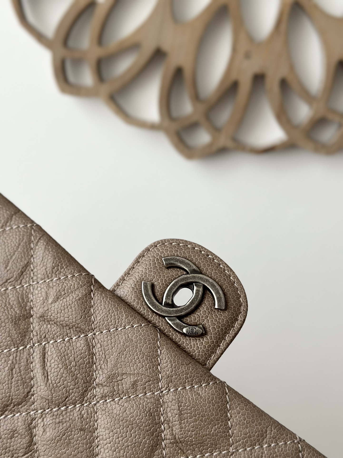 CHANEL A2223 Chane Vintage Cloud Bag in Apricot 