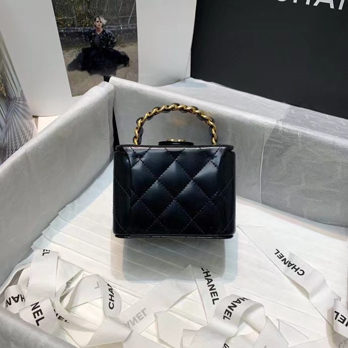 CHANEL A2227 Black Handbag Cosmetic Bag Small