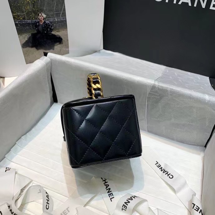 CHANEL A2227 Black Handbag Cosmetic Bag Small