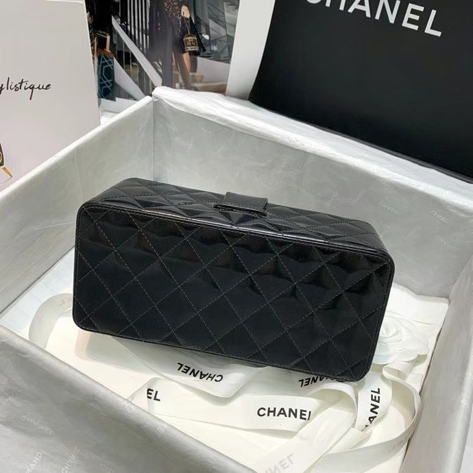 CHANEL 2226 Black Handheld Cosmetic Bag Large